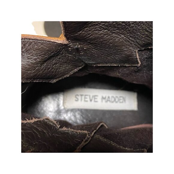 Steve Madden Woodstock Boots Beige size 7.5 - Picture 10 of 12